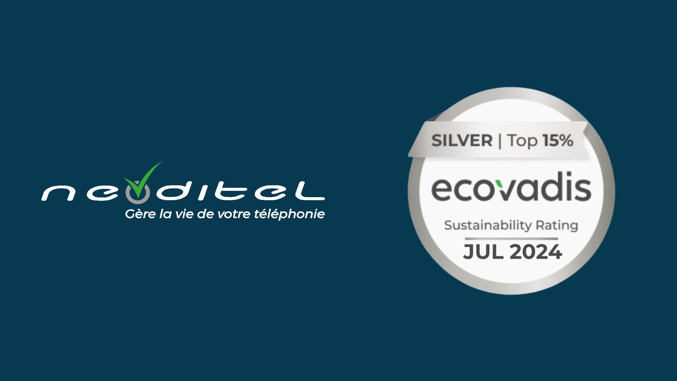 Neoditel médaillée EcoVadis silver