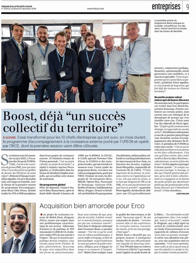 article neoditel boost cote dazur la tribune